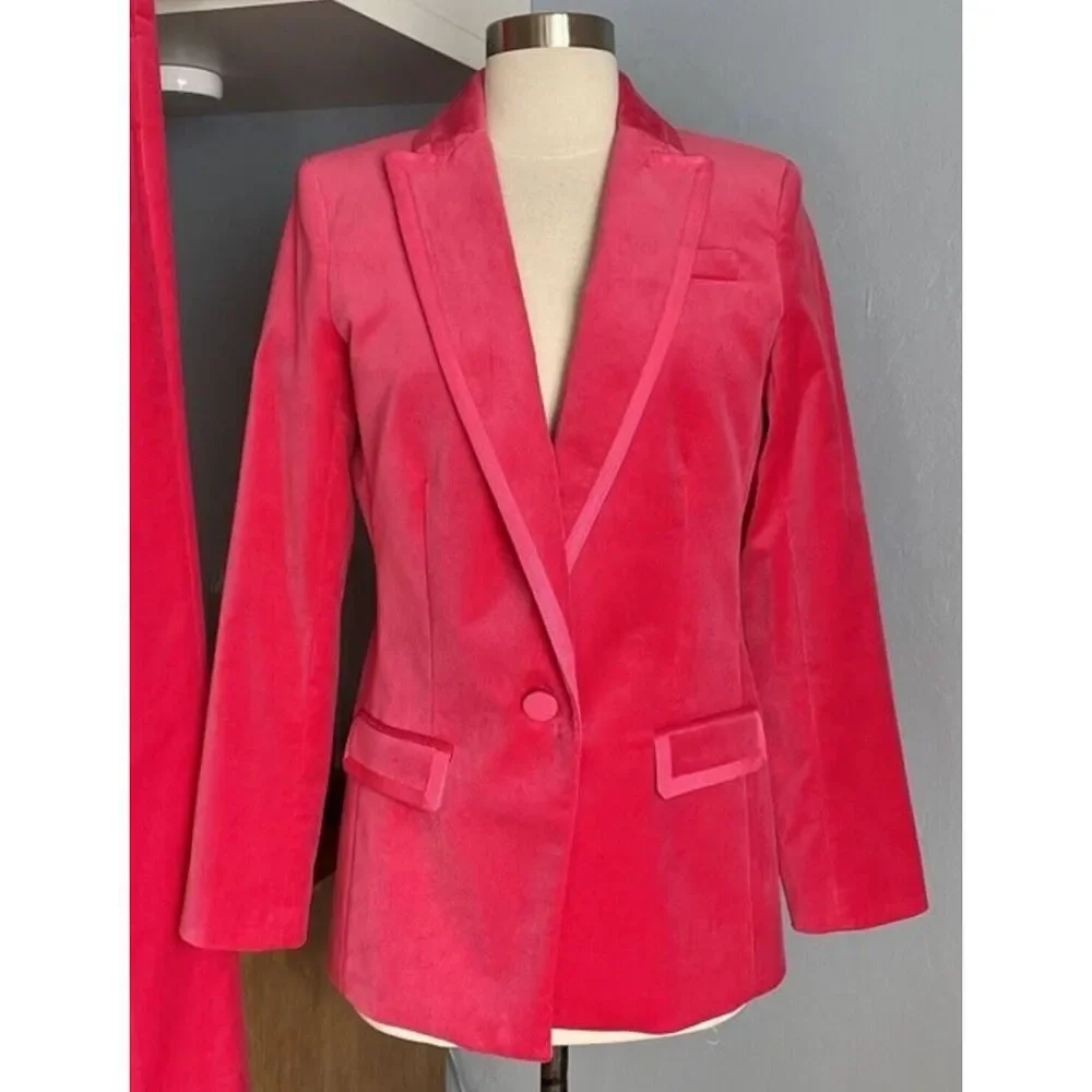 NWOT J.Crew Collection Willa Pants ONLY in Tipped Stretch Velvet -SIZE 4 Dr - Picture 5 of 10